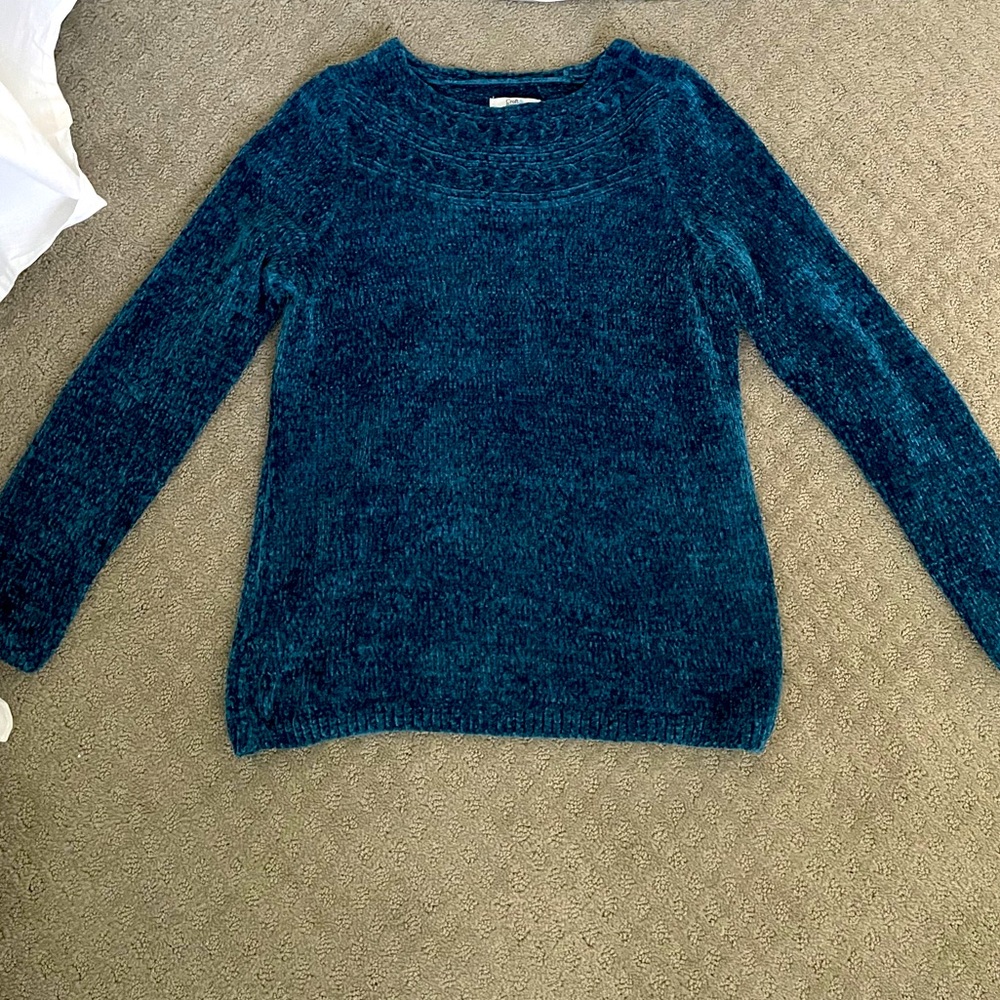 Super soft blue sweater! Never been worn